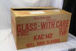 48 Libbey 16oz Coke Coca Cola Glasses Bell Shaped - £94.02 GBP