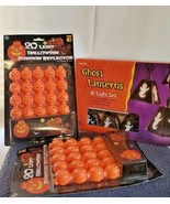 HALLOWEEN GHOST 10-LANTERNS LIGHT SET 2-20 LIGHT PUMPKIN REFLECTORS - $373.27 MXN