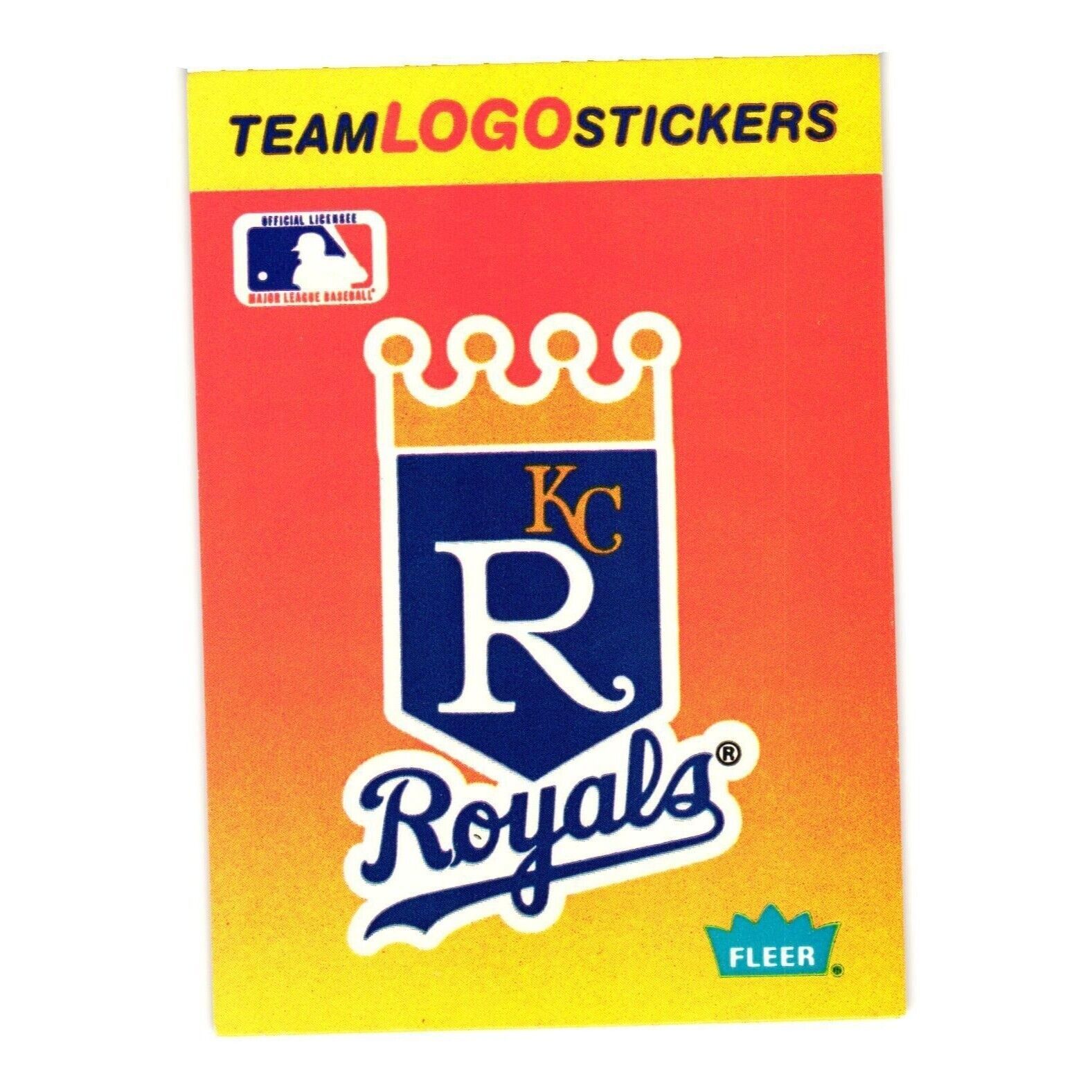 Primary image for 1991 Fleer #NNO Team Logo Stickers Baseball Collection Kansas City Royals