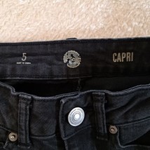 Junior Girls SO Capri Jeans Size 5 Black 24 Waist - £6.67 GBP