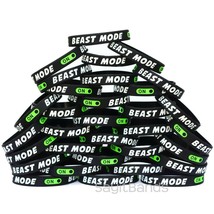 50 BEAST MODE Wristbands - Motivational Wristbands - High Quality Workout Bands - £31.71 GBP