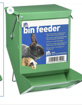 Prevue Pet Products Green Metal Small Animal Bin Feeder 3500, 7 1/8 x 3 7/8 - £30.54 GBP