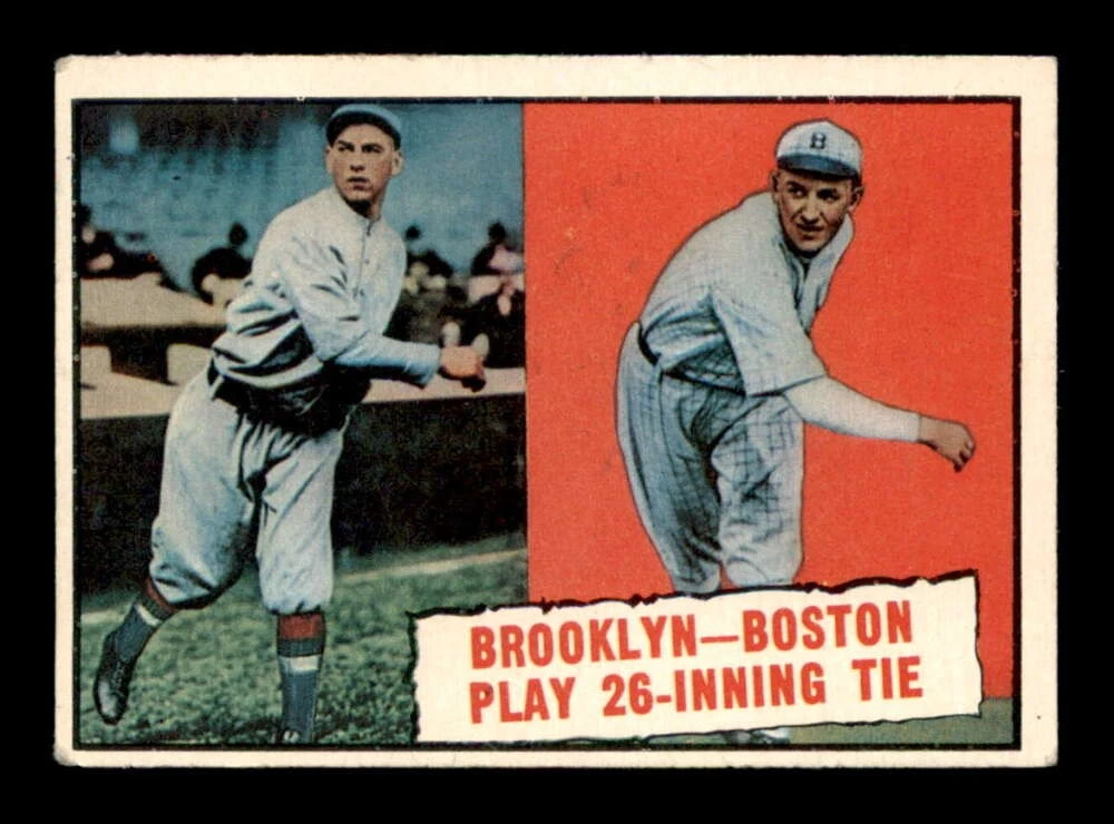 VINTAGE 1961 Topps #403 26 Inning Tie VGEX - $9.95