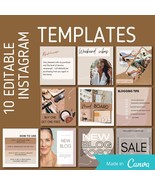 10 Beautiful, and customizable Instagram post templates - Canva - $33.72 MXN