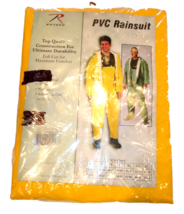 NEW RAINSUIT PVC Rain Jacket & Pants Yellow 3XL COMPLETE SET - $19.00 NEW RAINSUIT PVC Rain Jacket & Pants Yellow 3XL COMPLETE SET - $19.00
