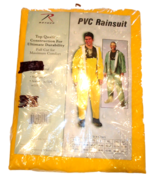 NEW RAINSUIT PVC Rain Jacket &amp; Pants Yellow 3XL COMPLETE SET - $349.05 MXN