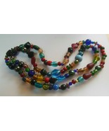 Multi-color Glass Trade Beads 34&quot; - $294.62 CAD