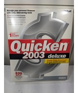 Quicken 2003 Deluxe software CD-ROM disc program Intuit Windows 95/98/20... - $62.00