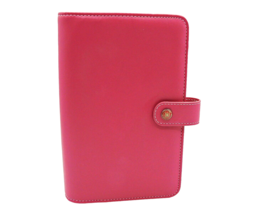 Websters Pages Pink Planner Organizer Card Slot Snap Closure Ring Binder... - £21.30 GBP