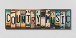 Music License Plate Tag Strip Novelty Wood Sign WS-022 - £44.28 GBP