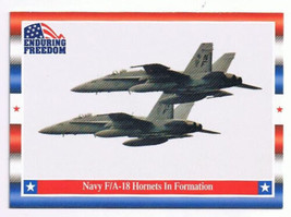 Enduring Freedom Picture Card #80 FA-18 Hornets In Formation  Topps 2001 - $0.98