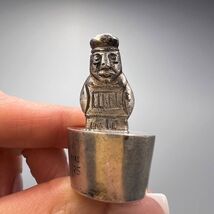 Vintage Miniature Sterling Silver 925 Figure Statue Peru Inca Totem Cap ... - $198.00