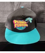 Planet Florida Palm Tree Globe Flintstone Looking Style Vintage Snapback... - £19.15 GBP