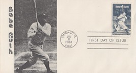 ZAYIX US Baseball Cover, 2046 REC cachet FDC Babe Ruth Hits Home Run - £2.84 GBP