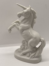 Unicorn Porcelain Figurine Japan 1982 Fresno White VF Otagiri Unique - $18.69
