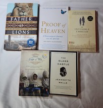5 Uplifting BIography Memoir Glass Castle Proof of Heaven Invisible Thread - £14.69 GBP