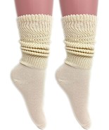 2 Pairs Women&#39;s Cotton Slouch Socks Size 9-11 – Soft Breathable Thin Yog... - $17.69 CAD