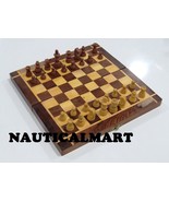 NauticalMart Wooden Folding Chess Set Beveled Edges - $206.17 CAD