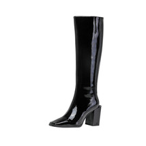 New Knee High Boots Women Genuine Leather Party Night Club Autumn Winter Warm Th - £98.89 GBP