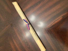 Star Spangled Banner Rolled and Ribbon Tied - Parchment  - $2.50