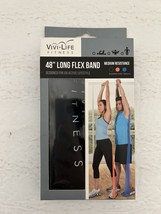 48” Vivi Life Fitness Long Flex Black Band *Medium Resistance* - £7.66 GBP