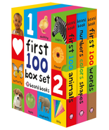 First 100 Board Book Box Set Numbers Colors Shapes And First 100 Animals... - £11.98 GBP
