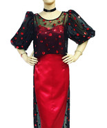 Women Sheer High Low Metallic Polka Dot Tunic Top - $89.99