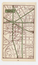 1951 Original Vintage Map Of Syracuse New York Downtown Business Center - £15.32 GBP