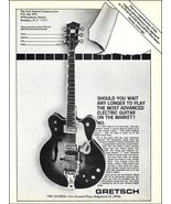 1967 Gretsch Viking electric guitar ad re-issued in 1987 - $4.01