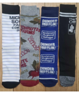 The Office Men&#39;s Dunder Mifflin Michael Scott 4 Pack Bundle Socks Size 8... - £8.09 GBP