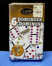 Classic Games Double 6 Dominoes Game Tin Case TCG Toys 2016 NEW SEALED - $9.00