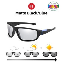 Men Photochromic gles Cycling Matte Black  Goggles Women Color Changing Polarize - £85.13 GBP