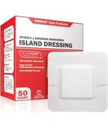 EVERLIT Island Dressing Bordered Gauze Large Wound Care Bandage with Adh... - $18.80