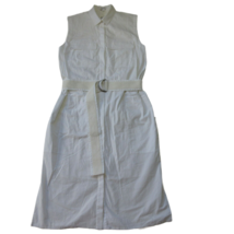 NWT Helmut Lang Optic White Washed Bellow Poplin Cotton Shirt Dress 6 $495 - £78.98 GBP