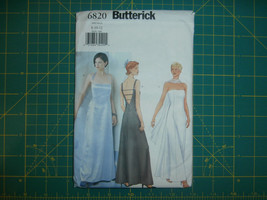Butterick 6820 Size 8 10 12 Misses' Dress Scarf Formal Dressy - $12.86