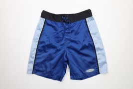 Vtg 90s Pepsi Co Mens Medium Spell Out Color Block Board Shorts Swim Trunks Blue - £27.41 GBP