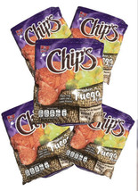 Barcel Chips Fuego 46g Box with 5 bags papas snack Mexican Chips - £13.33 GBP
