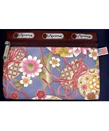 ASIAN  FLOWER EXPLOSION Print Ballistic Fabric Multi Use Zippered Pouch ... - £12.67 GBP