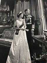 Queen Elizabeth II Prince Philip PHOTO Gravure PRINT Karsh High Quality - £20.81 GBP