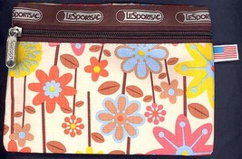 FLOWERS DAZE Ballistic Waterproof Fabric CarryAll Cell MakeUp You Name it Pouch! - £13.34 GBP