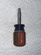 Vintage Craftsman 4151 X WF 1/4" Slotted/Flat Screwdriver Stubby  Made in USA - $4.90