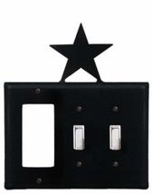 Village Wrought Iron EGSS-45 8 Inch Star - Single GFI and Double Switch ... - £12.51 GBP
