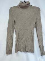 MSRP $50 Style &amp; Co Beige Turtleneck Sweater Size Medium (TEAR) - $9.69