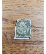 Germany Stamp Hindenburg 30pf Used Green - $2.72 CAD
