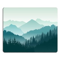 Gaming Mouse Pad Custom,Beautiful Green Mountain Landscape Mouse Pad 9 - £12.36 GBP