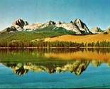 Sawtooth Mountains Little Redfish Lake Idaho ID UNP Sierra Club Chrome P... - $4.90