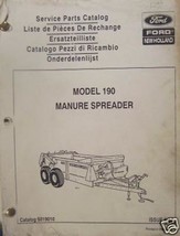 New Holland 190 Manure Spreader Parts Manual - $10.00