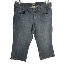 Vintage 90s Z Cavaricci Capri Jeans 18 Blue Stone Wash Denim Pockets Emb... - £32.85 GBP