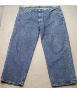 Levi&#39;s Jeans Mens 48x28 Blue Denim Solid High Waist Loose Fit Red Tab Wi... - €29,29 EUR