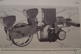 John Deere 80 Unit Planter Operator&#39;s Manual - $10.00